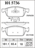 DIXCEL Front Brake Pads – Ford Focus ST (LW / LZ)