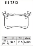 DIXCEL Front Brake Pads – Mercedes-AMG A45 (W176) / CLA45 (C117) / GLA45 (X156)