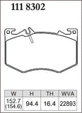 DIXCEL Front Brake Pads – Mercedes-AMG A35 (W177/V177) / CLA35 (C118) / GLA35 (H247) / GLB35 (X247)