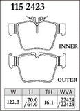 Dixcel Rear Brake Pads – Mercedes-Benz GLC200 / GLC220d / GLC250 / GLC300 / GLC350e / GLC43 (X253)