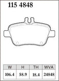 Dixcel Rear Brake Pads – Mercedes-Benz A250 Sport / A250 4MATIC (W176)