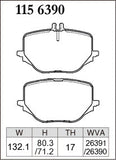 Dixcel Rear Brake Pads – Mercedes-Benz GLC350e / GLC43 (X254)