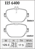 Dixcel Rear Brake Pads – Mercedes-AMG E-Class / CLS / GLC / EQC (W213, C257, X253, N293)