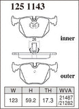 DIXCEL Rear Brake Pads – BMW M3 (E46) / M5 (E39)