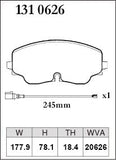 DIXCEL Front Brake Pads – VW Golf R (Mk8) / Tiguan R (AD) / Audi S3 (8Y)