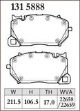 DIXCEL Front Brake Pads - Audi RS6 (C8) / RS7 (C8) / Porsche Cayenne/Cayenne Coupe (9YA/9YB)