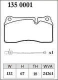 DIXCEL Rear Brake Pads - Audi R8 (42/4S) Non-CC Brake