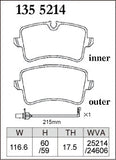 DIXCEL Rear Brake Pads – Audi S6 (C7/C7.5) / S7 (C7/C7.5) / S8 (D4)