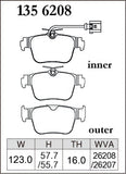 DIXCEL Rear Brake Pads – Audi RS3 (8Y)