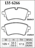 DIXCEL Rear Brake Pads – Audi SQ5 (FY) / SQ7 (4M) / VW Touareg (CR7/RC8)