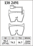 DIXCEL Front Brake Pads – Audi RS3 (8V) / Audi RS Q3 (8U) / Audi TT RS (8S)