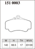 DIXCEL Front Brake Pads – Porsche 911 (996) Carrera 4S / Turbo / GT3
