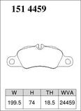 DIXCEL Front Brake Pads – Porsche 911 Carrera/Carrera 4 (997/991) 718 Boxster/Cayman S/GTS (982) Boxster/Cayman S/GTS/Spyder (981)