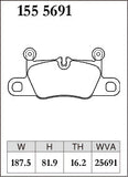 Dixcel Rear Brake Pads – Porsche 911 (991.2 / 992), Cayenne, Taycan