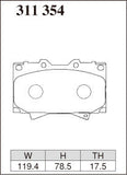 DIXCEL Front Brake Pads – Toyota Land Cruiser 70 / 100 Series (HZJ71, HDJ101, UZJ100)