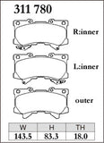 DIXCEL Front Brake Pads – Toyota LandCruiser LC300 (2021+) / Prado 250 (2024+)