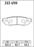 DIXCEL Rear Brake Pads – Lexus LBX Morizo RR (GZEA14)