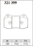 DIXCEL Front Brake Pads – Nissan Skyline GT-R (R32 / R33 / R34)