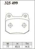 DIXCEL Rear Brake Pads – Subaru WRX STI / BRZ / Mitsubishi Evo / Toyota 86 / Nissan GT-R (Brembo 2-Piston)
