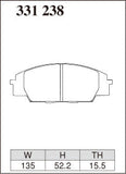 DIXCEL Front Brake Pads – Honda S2000 (AP1 / AP2)