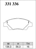 DIXCEL Front Brake Pads – Honda Jazz (GE/GK) CR-Z (ZF)