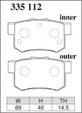 DIXCEL Rear Brake Pads – Honda Integra Type R (DC2) / Honda S2000 (AP1 / AP2)