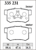Dixcel Rear Brake Pads - Honda CR-V (RD6/RD7/RE3/RE4/RM1/RM4)