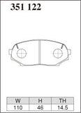 DIXCEL Front Brake Pads – Mazda MX-5 (NA) – 1.6 (NA6C)