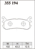 DIXCEL Rear Brake Pads – Mazda MX-5 (NA8C / NB8C)