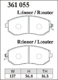 DIXCEL Front Brake Pads – Subaru WRX (GR / GV) / BRZ (ZC6 / ZD8) / Toyota 86 (ZN6) / GR86 (ZN8)