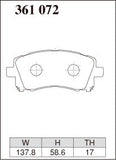DIXCEL Front Brake Pads – Subaru WRX (GC8) / WRX STI (V3 / V4)