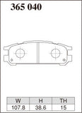 DIXCEL Rear Brake Pads – Subaru WRX (GC8) / WRX STI (V1 – V6)