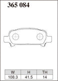DIXCEL Rear Brake Pads – Subaru WRX STI (GC8) / Impreza (GD) / Liberty / Forester