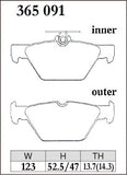 Dixcel Rear Brake Pads - Subaru WRX (VA/VN) / Forester (SK) / Outback (BS/BT) / Levorg (VM) / Impreza (GK/GT/GU) / XV / Crosstrek (GT/GU)