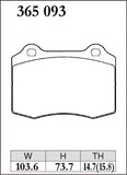DIXCEL Rear Brake Pads – Subaru WRX STI 2018+ 2-Piston (VAB)