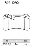 Dixcel Rear Brake Pads - Subaru WRX STI S206 / S207 (VAB)