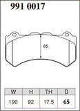 DIXCEL Front Brake Pads – Alcon CAR70 “RC6” / Nissan GT-R R35 / Jeep Grand Cherokee SRT