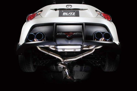 BLITZ, NUR-Spec VSR Quad Outlet Exhaust System - Toyota 86 (TRD Bumper) - Race Division