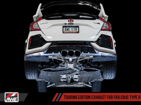 AWE, Touring Edition Exhaust (Inc Front Pipe) Honda Civic Type R FK8